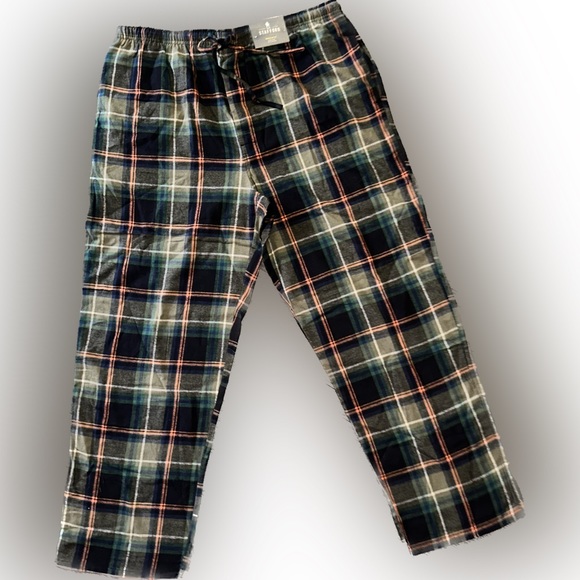 Stafford Other - Stanford Men’s Olive Plaid Sleep Pants 100% Cotton size XL